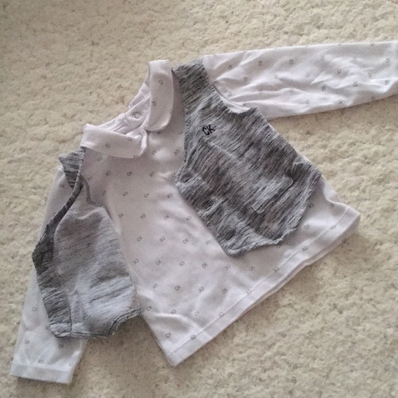 Ck white and grey 6-9mos baby boy - Picture 2 of 3